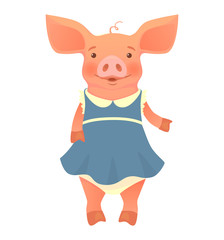 Piggy in dress