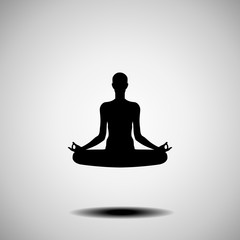 Silhouette of yoga