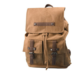 Backpack with isolated background