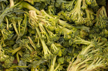 A bunch of green broccoli