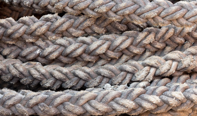 Fototapeta premium Festmacher Tauwerk Detail