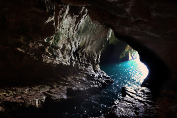 Grottoes in Rosh Hanikra on the Mediterranean coast