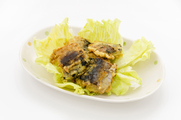 さば水煮のピカタ