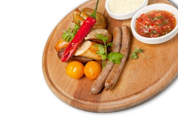 sausage with cabbage