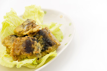 さば水煮のピカタ