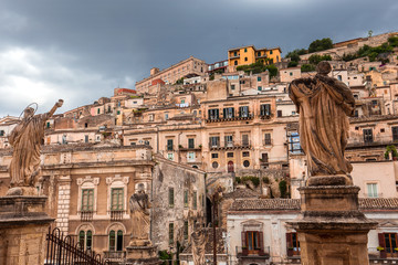 city of Modica, sicily, Italy