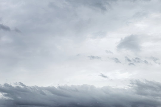 Nature Background Of Grey Cloud, Weather Concept Background, Raining Season Background, Rain Cloud Sky