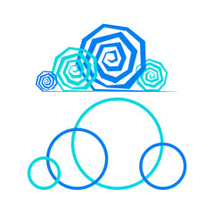 Cloud sign on white fogne