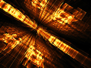 Perspective background - abstract digitally generated image