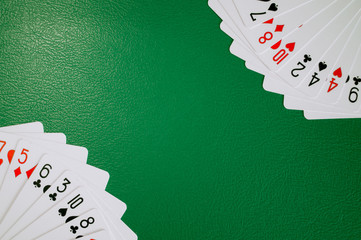 poker card copy space