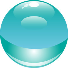 glass vector ball