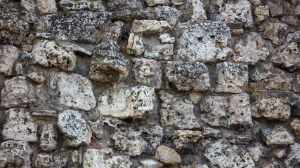 Wall of stones as an abstract background