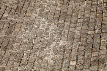 Stone paving stone as an abstract background