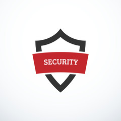 Security shield icon. Vector illustration