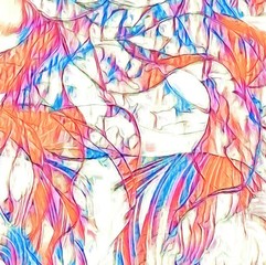 Abstract texture. Design background. Colorful art pattern. Digital painting graphic artwork. Template for print decoration. 