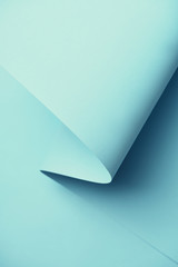 close-up view of creative blue abstract paper background