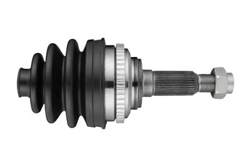 the hinge of equal angular speeds is located horizontally, assembled with rubber protection and a...