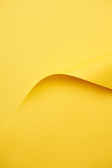 close-up view of beautiful blank bright yellow paper background