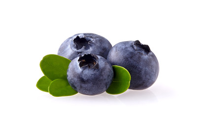 Blueberries Isolated on White Background