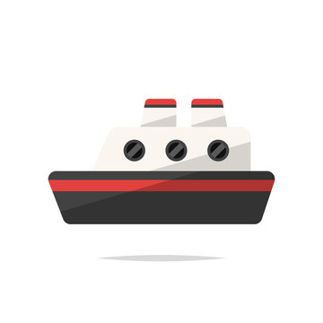 Ship vector isolated