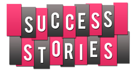 Success Stories Pink Grey Stripes Group 
