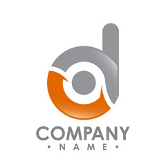 Obraz premium Business corporate letter d logo design vector. Colorful letter d logo vector template. Letter d logo for technology.