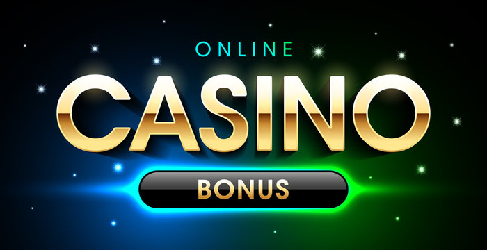 Online Casino Welcome Bonus banner, first deposit bonus