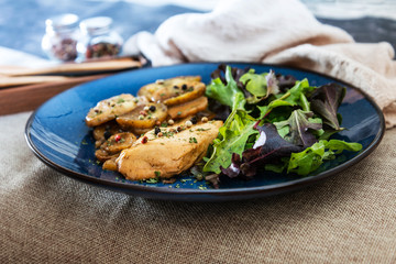 Chicken with Lemon Confit Ground Potatoes