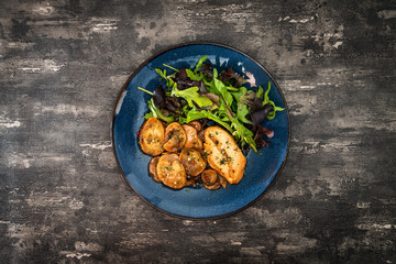 Chicken with Lemon Confit Ground Potatoes