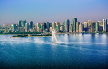 Fototapeta na wymiar Khalid lake Sharjah