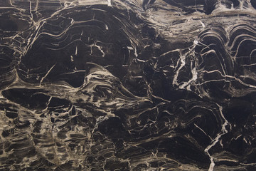 Black dark marble texture background closeup. Grunge surface