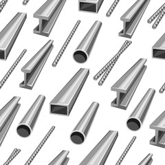 Rolled metal products seamless pattern.