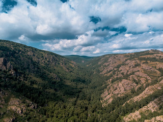 Fototapeta premium mountains in the vicinity of Bannoe lake, republic Bashkortostan, Russia