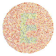 Red Green Color Blind Test Upper Letter E