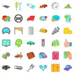 Repairing icons set. Cartoon style of 36 repairing vector icons for web isolated on white background