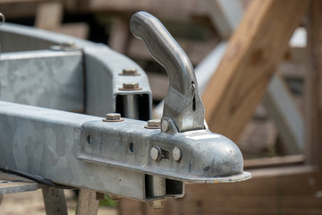 Close-up trailer hook for boats or other