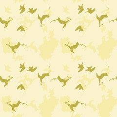 Obraz na płótnie Canvas Military camouflage seamless pattern in different shades of green and beige colors