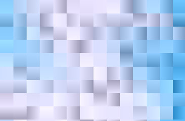 Light blue background with squares. Simple geometric background with gradient shapes. Vector illustration.