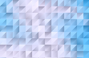 Obraz premium Light blue background with triangles Simple geometric background with gradient shapes. Vector illustration