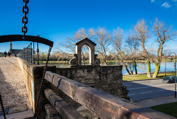 Famous Avignon Bridge also called Pont Saint-Benezet at Avignon France
