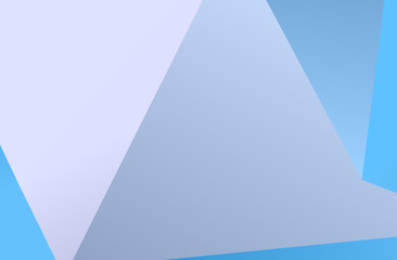 Light blue background with triangles Simple geometric background with gradient shapes. Vector illustration