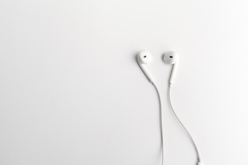 concept of digital music Headphones isolated