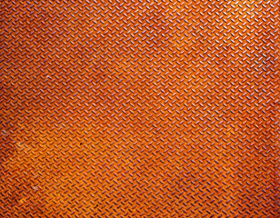 Texture of rusty perforated metal. Mockup. Background