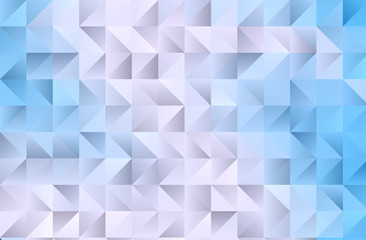 Obraz premium Light blue background with triangles Simple geometric background with gradient shapes. Vector illustration