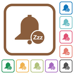 Reminder snooze simple icons