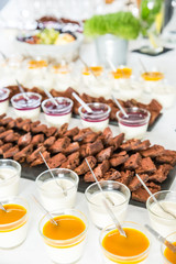 Sweet Desserts on Buffet Table at Corporate Event