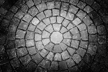 Old  square  paved  with  cobblestones