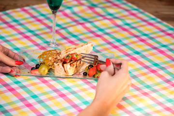 Strawberry cheesecake
