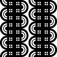 Obraz premium Design seamless monochrome waving pattern
