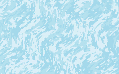 Light blue background with optical effect. Curved lines. Minimal design. Zigzag, wavy pattern. Vector illustration